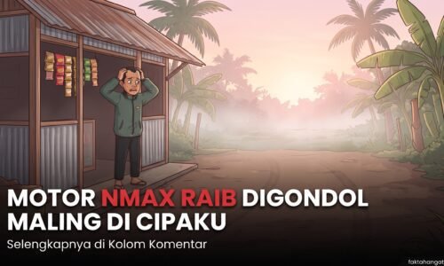 Terekam Jelas, Motor NMAX Raib Dibawa Kabur Maling di Depan Warung Cipaku Ciamis