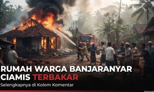 Ludes dalam 30 Menit! Rumah Warga Banjaranyar Ciamis Terbakar, Uang Tunai Rp 20 Juta dan Motor CBR Ikut Hangus