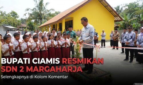 Bupati Ciamis Resmikan Gedung SDN 2 Margaharja Sukadana, Begini Momennya