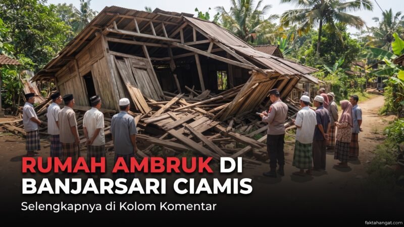 Dimakan Usia, Rumah Warga Banjarsari Ciamis Ambruk Saat Pemilik Sedang di Lampung, Rugi Rp 100 Juta
