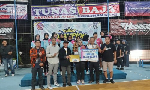 Disaksikan Ratusan Pasang Mata! Sikat Desa Selacai 3-0, Kawali Mukti Rengkuh Gelar Juara Voli Putri Gemtas Cup Buniseuri